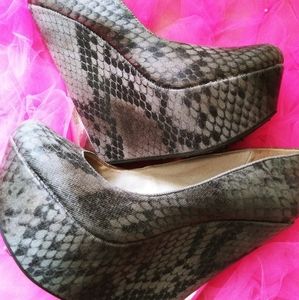 Wedge heels old school the wild pair